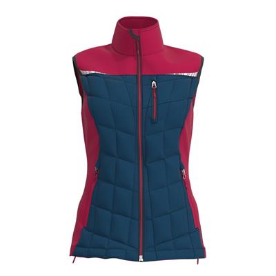 GREAT ESCAPES Vioz Gilet Donna Imbottito Leggero Rosso