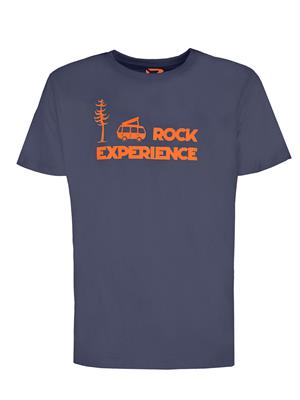 ROCK EXPERIENCE Gasomania SS Maglia T-shirt Blu Uomo