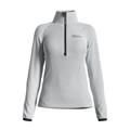 GREAT ESCAPES Adamello Pile Mezza Zip Bianco Donna