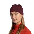 BUFF Berretto Lana Merino Leggera Tinta Unita Rosso Unisex