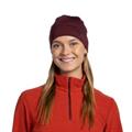 BUFF Berretto Lana Merino Leggera Tinta Unita Rosso Unisex