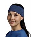 BUFF Fascia Larga Merino Tinta Unita Blu Unisex